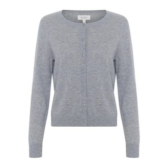 Part Two EllahPW Cardigan - Dames - Truien - Grijs - Maat: L Wol