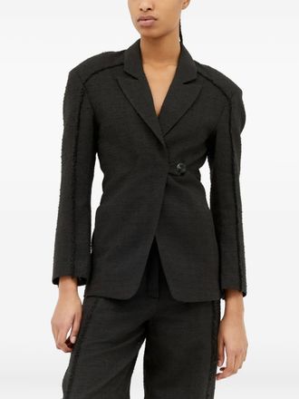 Ganni Tweed blazer - Zwart