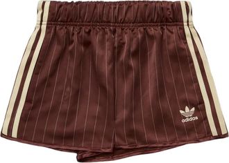 adidas (WMNS) adidas Pinstripe Satin Shorts Asia Sizing Brown KC4236