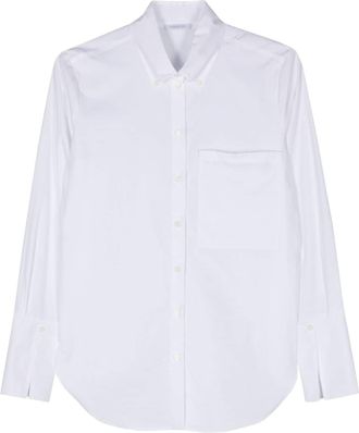 Patrizia Pepe Fly-print cotton shirt - women - Cotton - 42 - White