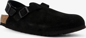 Birkenstock Unisex Suede Mule Tokio Ii Black Leather Sandal