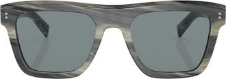 Dolce & Gabbana Eyewear rectangle frame sunglasses - men - Acetate - 52 - Grey