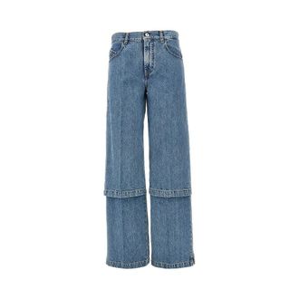 The Attico Layered effect jeans Woman 26