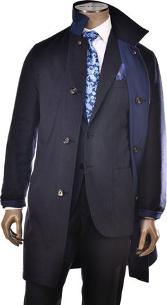 Kiton Kired By Kiton Peak Cashmere Reversible Overcoat