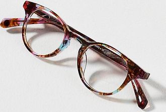 Eyebobs Miss Conduct Rainbow Marble Blue Light Readers