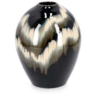 Decorspace Vaso Coira bombato in terracotta smaltata per uso esterno h 30 cm