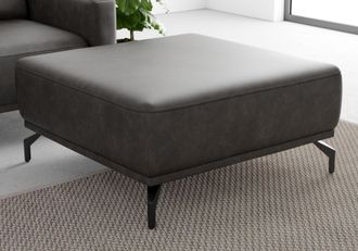 Sit&more Hocker »Bailando« mit Federkern und schwarzen, matten Metallfüssen