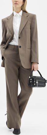 Acne Studios Womens Straight-leg wool blend pant