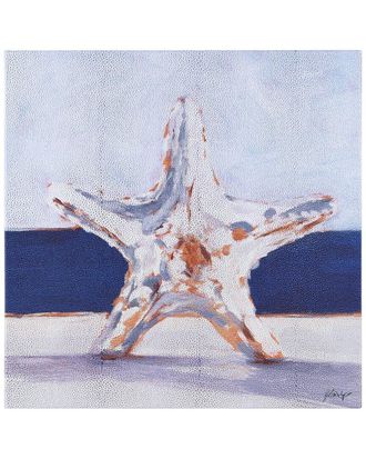 Empire Art Direct Coastal Serenity Ii Metallic Wrapped Canvas Wall Art