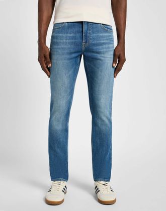 Lee Skinny-fit-Jeans LEE Lee Jeans Malone, Herren, Gr. 31, L&auml;nge 32, blau, Obermaterial: 92% Baumwolle CO. 6% Elastomultiester ELE. 2% Elasthan EL., Jeans
