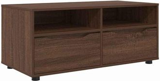 vidaXL TV Cabinet Brown Oak 100 x 48 x 43 cm Engineered Wood vidaXL