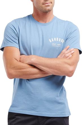 Barbour Mens Preppy T-Shirt Force Blue (UK, Alpha, XL, Regular, Regular, Force Blue)