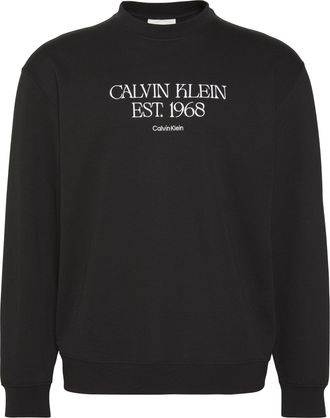 Calvin Klein Jeans Sweatshirt CALVIN KLEIN JEANS 1968 NYC GRAPHIC, Herren, Gr. XXL, schwarz, Sweatware, Obermaterial: 100% Baumwolle, unifarben, regular fit normal, Rund