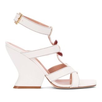 Alberta Ferretti Alberta Ferretti, High Heel Sandals, female, White, Size: 9 US Wedge sandals