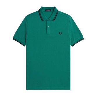 Fred Perry Heren, Tops, Groen, Maat: XL Katoen