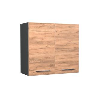 Vicco Pensile Da Cucina Fame-line, Rovere Dorato/antracite, 80 Cm, Vicco