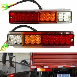OEM 2 Luces Led Para Remolque De 12 V, Luces Traseras Led Universales De 20 Led, Luz De Freno Y Se&ntilde;al De Giro, L&aacute;mpara Trasera Para Remolque, Cami&oacute;n, Trac