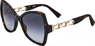 Moschino Womens MOS099 54 S 086 Sunglasses - Brown - One Size