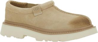 UGG Mens Beige Mule With Raised Sole Suede