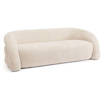 Decorspace Divano Clemence struttura in compensato e rivestimento in poliestere 3 posti per interno -Senape