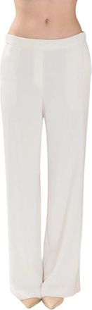 P.A.R.O.S.H. Panty Cady Palazzo Broek - Dames - Wijde Broeken - Wit - L - Polyester - Broeken