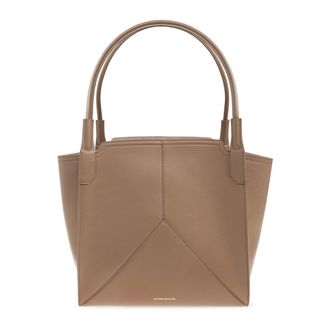 Victoria Beckham Tote Bags, female, Brown, Size: ONE SIZE Shopper Leather Bag