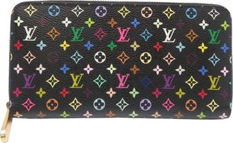 Louis Vuitton Noir Monogram Multicolore Long Wallet (Bi-Fold) (Pre-Owned)