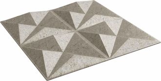 vidaXL Paneles De Pared 12 Uds. 50 X 50 Cm Origami Bet&oacute;n Espuma Xps Vidaxl