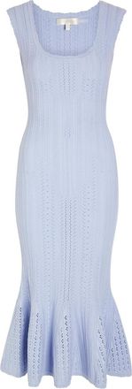 LoveShackFancy Loveshackfancy Tabatha Pointelle-knit Midi Dress - Light Purple - S (UK8-10 / S)