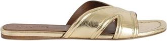 Zadig&Voltaire Stijlvol leren jack - Dames - Sandalen - Geel - 39 EU - Leer - Schoenen