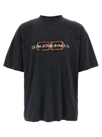 Balenciaga Black Logo print T-shirt
