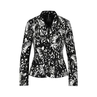 Marc Cain Blazer met dierenprint - Dames - Jassen - Veelkleurig - Maat: M Wol
