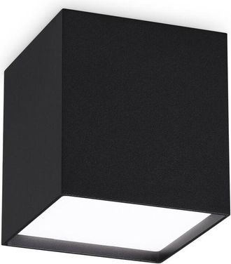 Ideal Lux Ideal Lux - Plafoniera Contemporanea Kubiko Alluminio Nero Led Integrato 10W 3000K Ip20