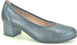 Pitillos Blauw Nacre Geperforeerde Pump - Dames - Pumps - Blauw - 41 EU - Schoenen