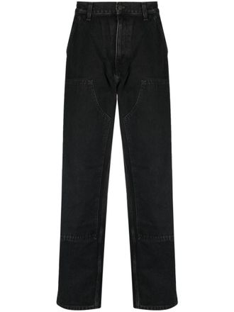 Carhartt Work in Progress Black Double Knee denim jeans