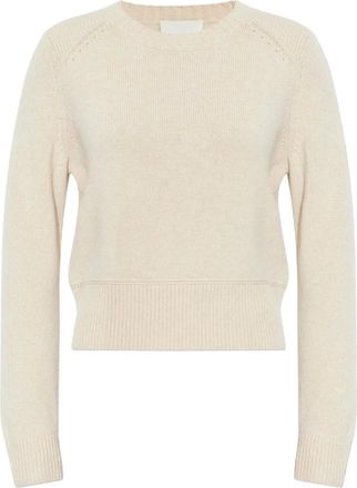 Isabel Marant Isabel Marant, Round-neck Knitwear, female, Beige, Size: XS Cornelia Pullover