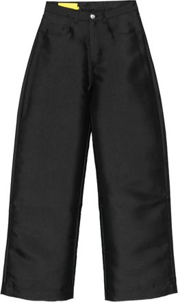 Marques Almeida satin trousers - women - Polyester/Viscose - 14 - Black