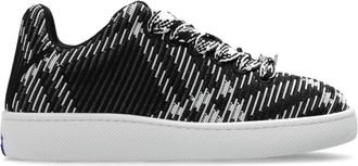 Burberry Check Knit Box Sneakers - Dames - Sneakers - Zwart - 41 EU - Nylon - Schoenen