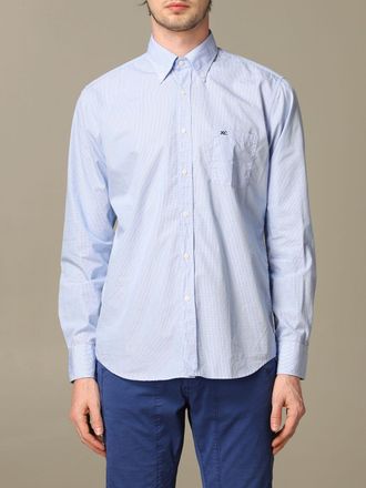 xc Camicia XC in cotone lavato a micro quadretti