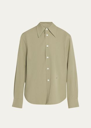 Bottega Veneta Wool Twill Button-Down Shirt