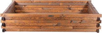 OEM Bancal De Madera 120x80x24cm Greenspot - Bancal De Jard&iacute;n Elevado Para Hierbas, Flores Y Verduras - Jardinera De Madera Impregnada - Madera Palisandro