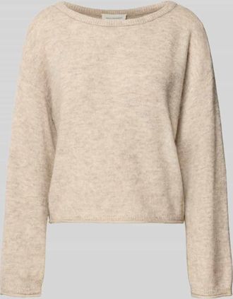 Moss Copenhagen Strickpullover aus Woll-Mix Modell Kellsey in Beige, Gr&ouml;&szlig;e L/XL