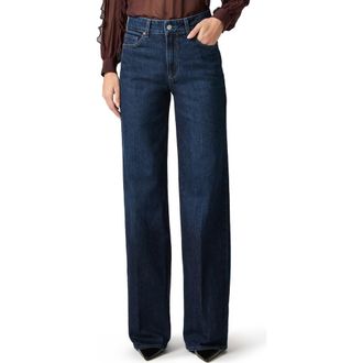Paige Sasha High Waist Wide Leg Jeans in Dwell at Nordstrom, Size 24