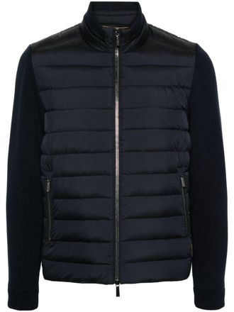 Moorer Cattaneo-S3C panelled jacket - Blue