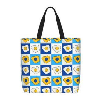 Generic Women Handbag Fried Egg Pattern Daily Bag Retro Large Capacity Crossbody Bags, For Christmas, Gym, Wedding, Daily, School