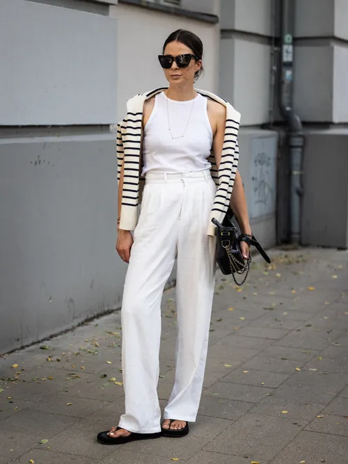 pantaloni lino donna