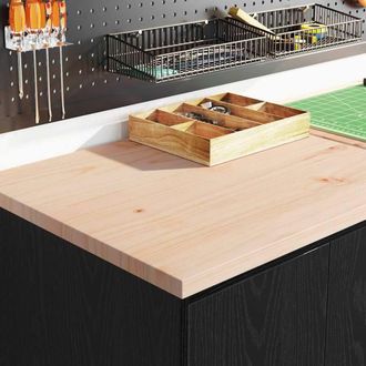 Berkfield Home Durable Garage Storage Cabinet Black 60x51x85 cm Solid Wood Pine | Size: 60 x 51 x 85 cm