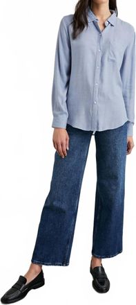 Rails Hunter Button-Down Shirt In Chambray Heather