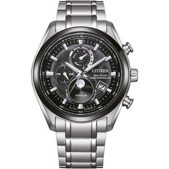 Citizen Tsuki-yomi Mens Silver Watch BY1018-80E Titanium - One Size