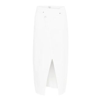MY ESSENTIAL WARDROBE TempaMW 131 Wrap Skirt - female - My Essential Wardrobe - Denim Skirts - White - L - Skirts